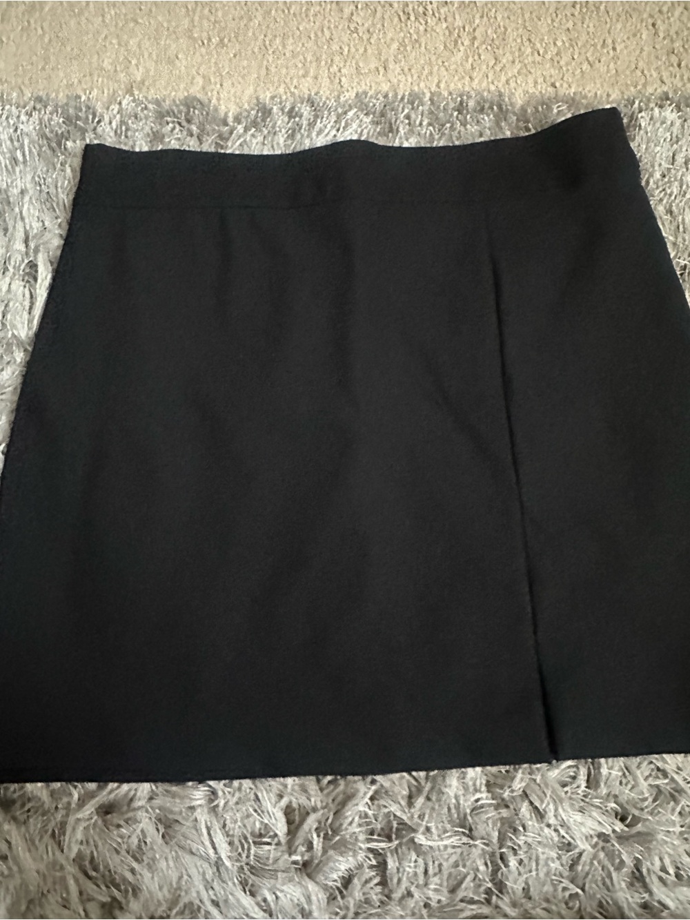 Rachel Zoe Black Mini Skirt with Subtle Front Seam